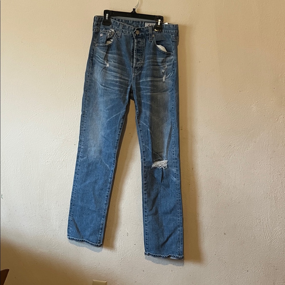AG-ED Denim Button Fly High Rise Jeans Bootcut